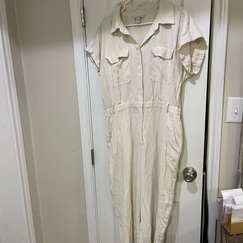 Nine West Cream Jumpsuit